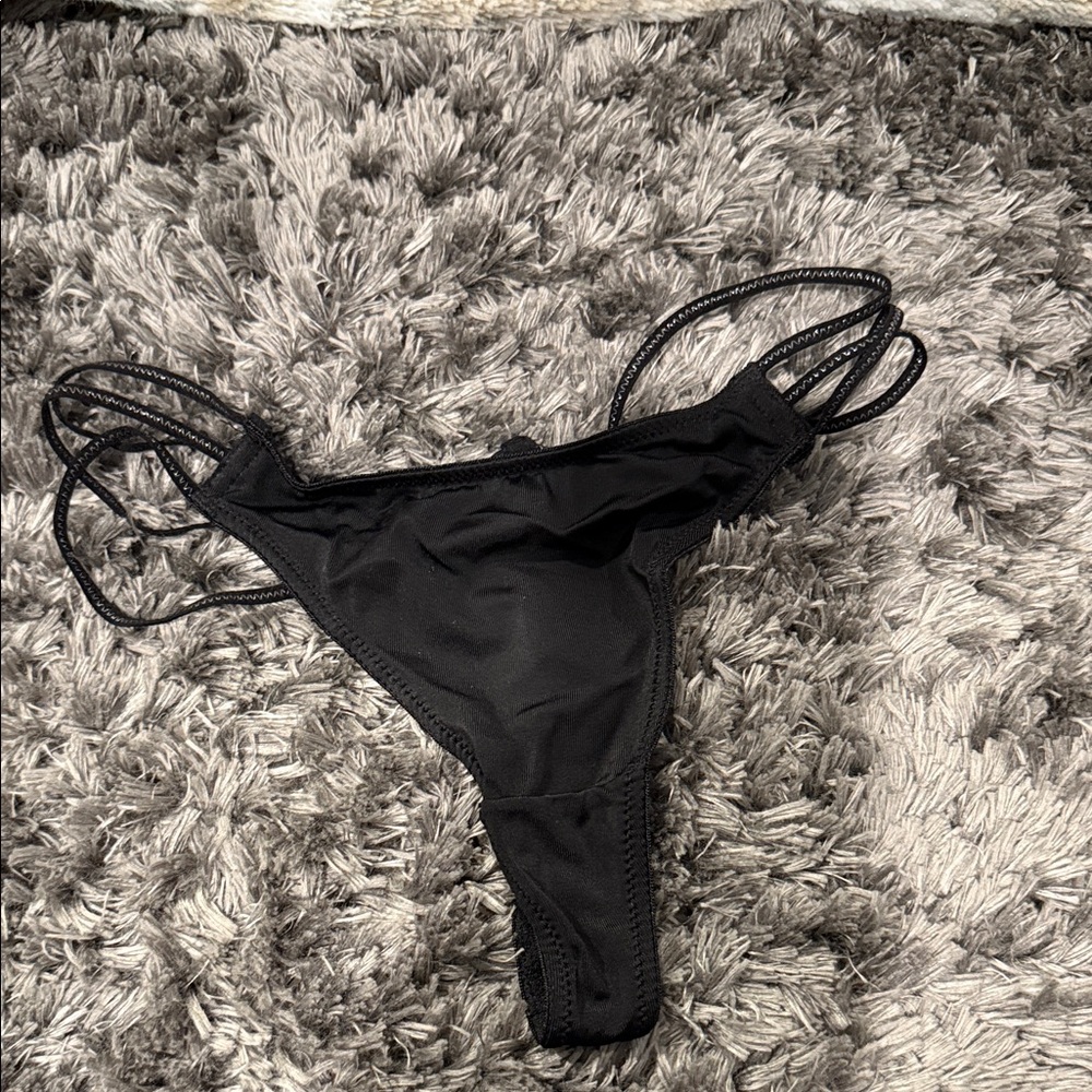 Elegant Black Women's Thong Panty